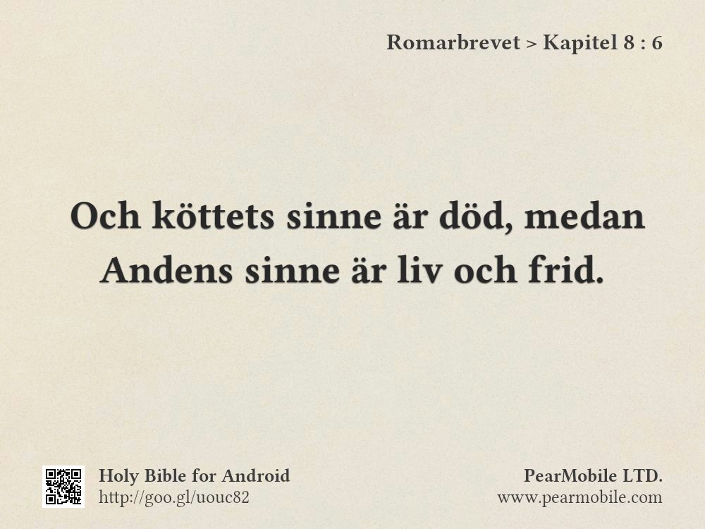 Romarbrevet, Kapitel 8:6